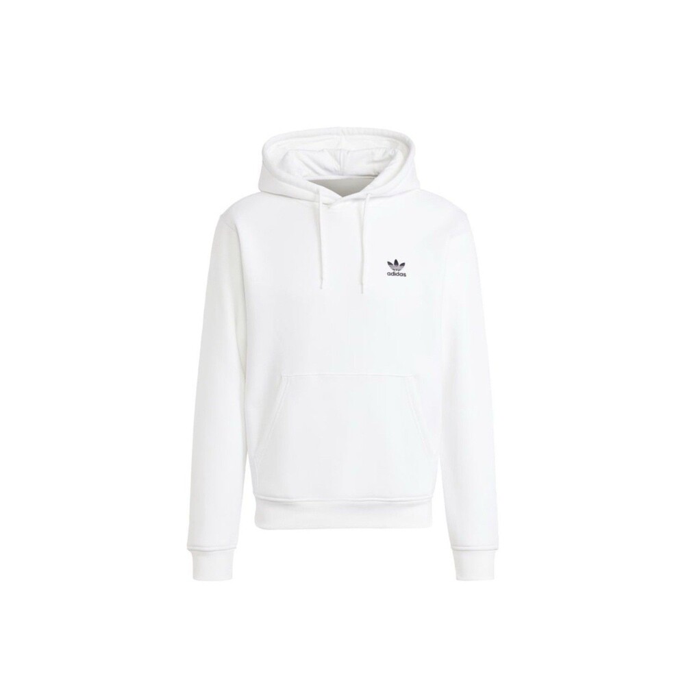 adidas men Trefoil Essentials Hoodie Size Large White - New With Tags - Picture 5 of 10
